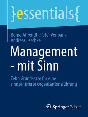 cover image of Management--mit Sinn